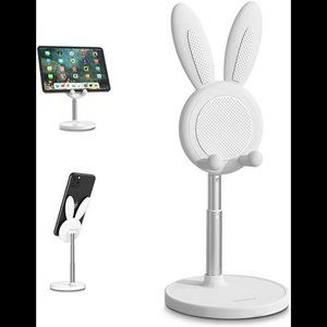 *NEW* Cute Bunny Phone Holder Stand, Compatible (White)